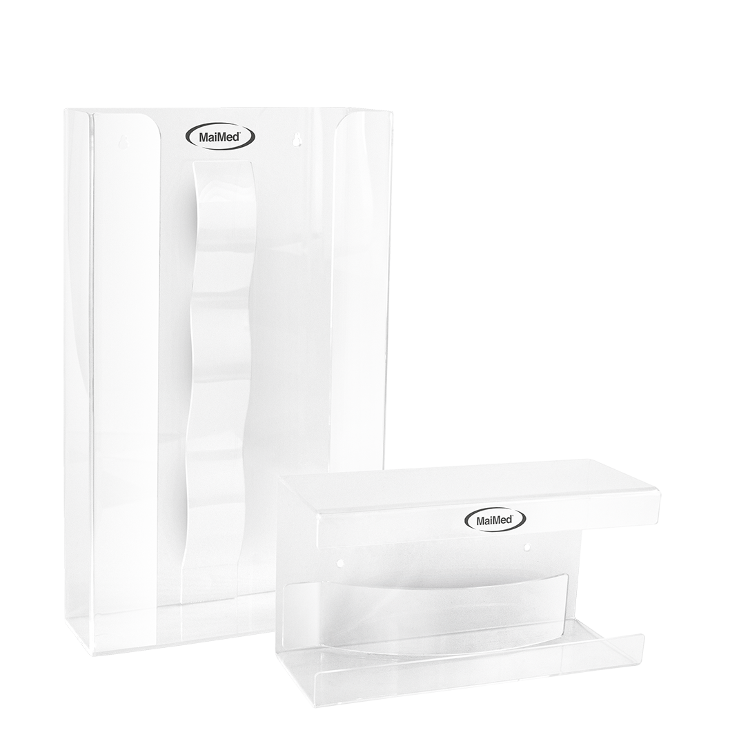 MaiMed nástenný držiak na odkladacie skrinky s pružinou z akrylu - rozmery: 246x106x135mm - 1 ks | Balenie (1 kus)