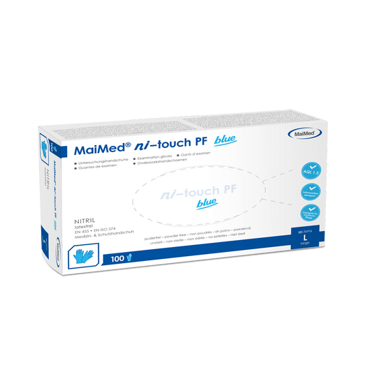 MaiMed ni-touch jednorazové nitrilové rukavice 100 kusov/krabica
