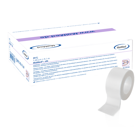 MaiMed-hodvábna lepiaca náplasť z umelého hodvábneho taftu