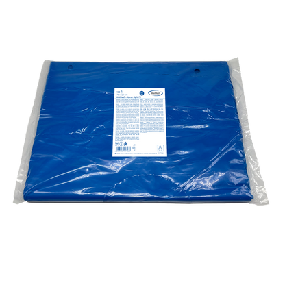MaiMed-Apron Light PE, zástera z PE 75x120cm modrá, 100 kusov/bal., blokovaná, hladký povrch | Balenie (100 kusov)