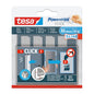 tesa Powerstrips Click Klett-Klebepads, weiß, 8 Stück