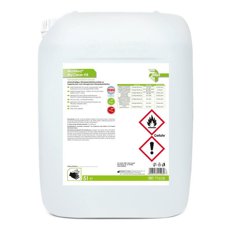 MaiMed MyClean HB biocídna dezinfekcia rúk
