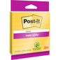 Eine Packung Post-it® Super Sticky Notes im Großformat, liniert, gelb, 101 x 101 mm, 45 Blatt/Block, 1 Block/Packung von 3M Deutschland GmbH; mit extra starker Klebekraft und 100% PEFC-zertifiziert (SGSCH-PEFC-COC-110078).