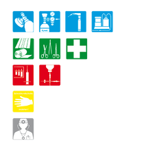 Séria piktogramov 1 – Urgentná medicína – K 33 x 33 mm