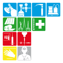 Séria piktogramov 1 – Núdzová medicína – G 80 x 80 mm