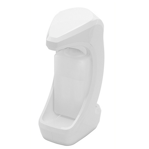 Der Dr. Schnell Tischspender touchless für Euroflasche (500 ml) von DR.SCHNELL GmbH & Co. KGaA verfügt über einen großen Druckhebel, eine Tropfschale und kann auf der Arbeitsplatte oder an der Wand montiert werden, um hygienisch und berührungslos zu dosieren.