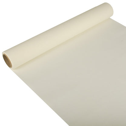 PAPSTAR stolový behúň, tkanina „ROYAL Collection“ (3 m x 40 cm) od PAPSTAR GmbH je jednoduchý, krémový stolový behúň – čiastočne rozvinutý, s viditeľným jadrom – ideálny pre slávnostné príležitosti.