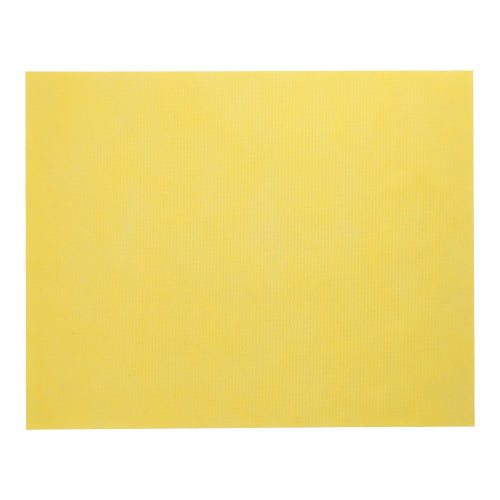 Starpak 100 stolových súprav, látkový vzhľad, netkaná textília "soft selection" (30x40 cm) v jednoduchom žltom prevedení ponúkajú ako elegantná stolová dekorácia alebo prestieranie štýlový akcent pre každú príležitosť. Zobrazené na bielom pozadí.