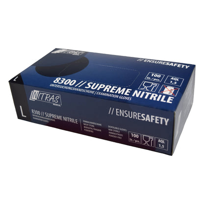 NITRAS SUPREME NITRILE, nitrilové jednorazové rukavice, modré