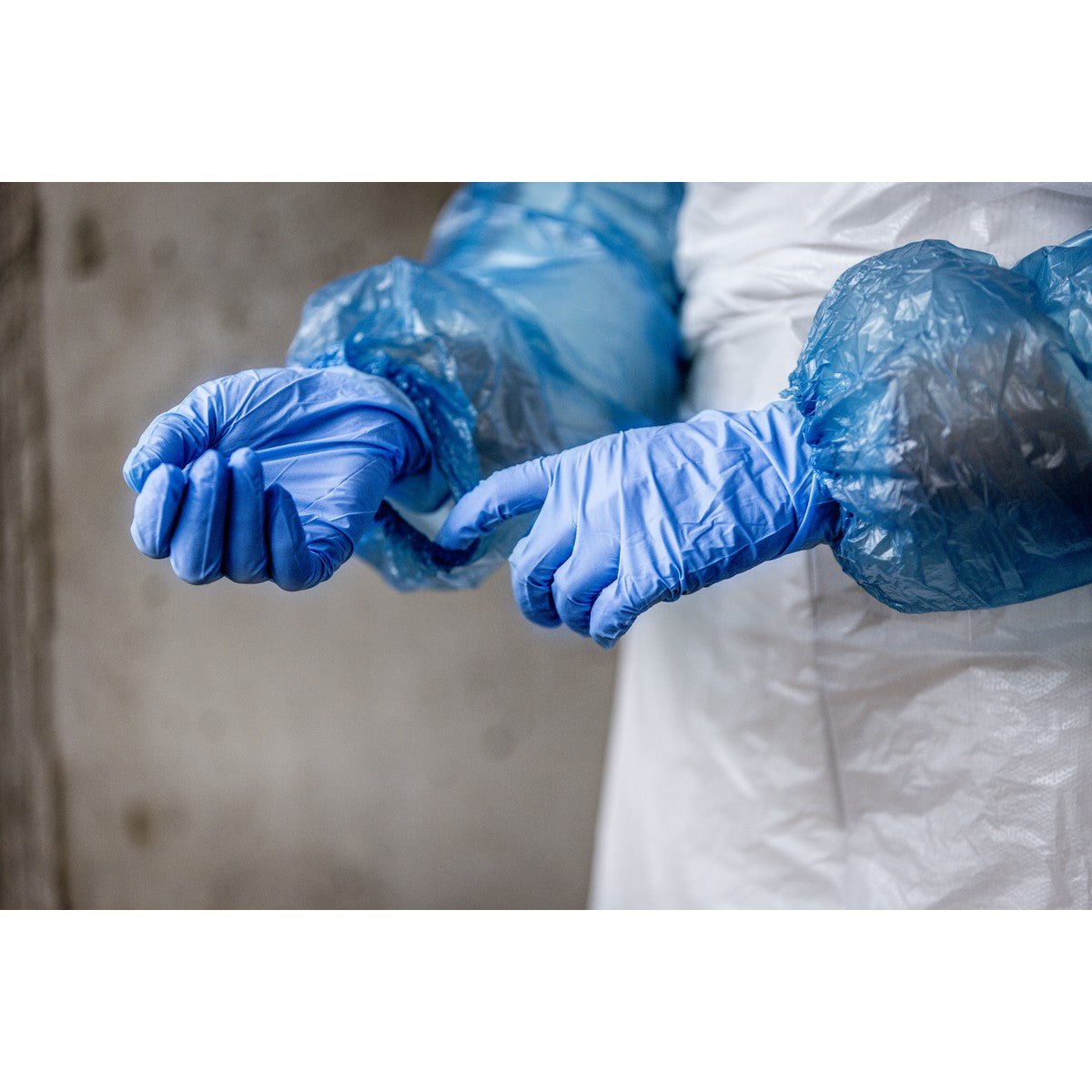 NITRAS SUPREME NITRILE, nitrilové jednorazové rukavice, modré