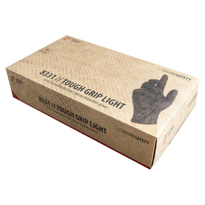 NITRAS TOUGH GRIP LIGHT, nitrilové jednorazové rukavice, čierne