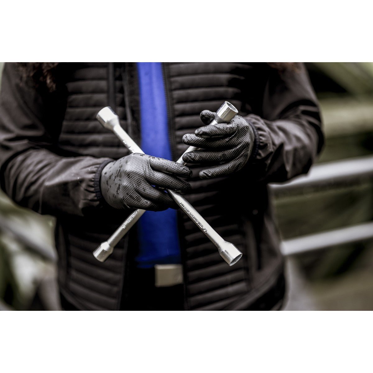 NITRAS TOUGH GRIP LIGHT, nitrilové jednorazové rukavice, čierne