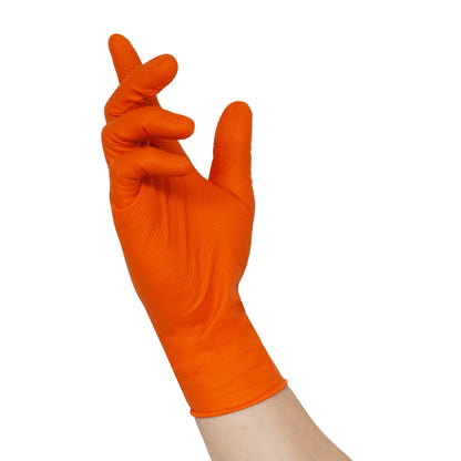 NITRAS TOUGH GRIP N, nitrilové jednorazové rukavice, oranžové