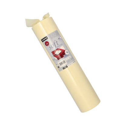 Na bielom podklade je zobrazený zvinutý Starpak stolový bežec, látkový netkaný „soft selection“ (24 m x 40 cm), s etiketou s názvom značky, návodom na použitie a čiarovým kódom.