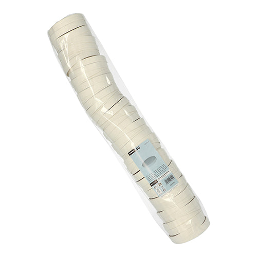 Jasná kopa bielych viek Starpak 50 pre polievkové poháre, kartón „To Go“ okrúhle biele – ideálne ako riešenie To Go s ekologickým balením.