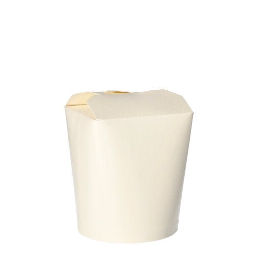 Starpak 50 Snackboxov „To Go“, hranatý 550 ml kontajner z bieleho papiera s preloženým vekom a čistým dizajnom, je umiestnený centrálne pred bielym pozadím, ideálny na občerstvenie alebo jedlá na cestách.