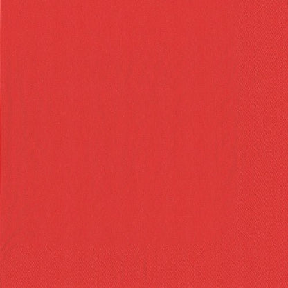 50 obrúskov od PAPSTAR GmbH sú jednoduché, jednofarebné, žiarivo červené, 2-vrstvové, štvorcové obrúsky s jemnou štruktúrou okraja vo formáte 40 cm x 40 cm a v 1/4-formáte skladané.