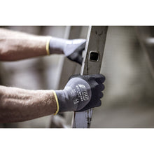 NITRAS SKIN FLEX V, montážne rukavice, šedá / čierna