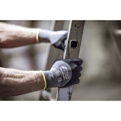 NITRAS SKIN FLEX V, montážne rukavice, šedá / čierna