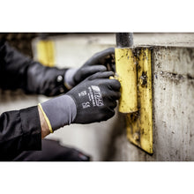 NITRAS SKIN FLEX 3D, montážne rukavice, šedá / čierna