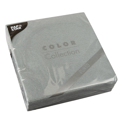 Zapečatené balenie s 30 servítkami od PAPSTAR GmbH, 2-vrstvové "PUNTO" 1/4-sklad (38x38cm) v priehľadnom plastovom obale, ideálne pre stolovú dekoráciu.