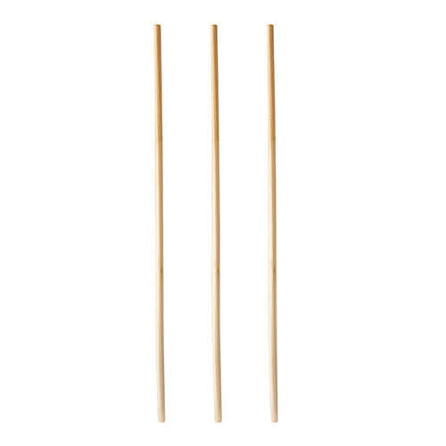 Tri slamky PAPSTAR GmbH "pure" (Ø 4mm, 20cm) sú usporiadané zvislo na bielom pozadí a pripomínajú ekologické a robustné PAPSTAR slamky z balenia po 100 kusoch.