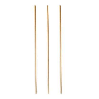 Tri slamky PAPSTAR GmbH "pure" (Ø 4mm, 20cm) sú usporiadané zvislo na bielom pozadí a pripomínajú ekologické a robustné PAPSTAR slamky z balenia po 100 kusoch.