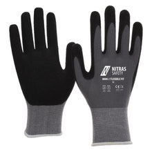 NITRAS FLEXIBLE FIT, montážne rukavice, šedá / čierna