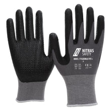 NITRAS FLEXIBLE FIT+, montážne rukavice, šedá / čierna