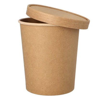 Hnedý PAPSTAR okrúhly pohár na polievku (11,5 cm) s vhodným vekom, ideálny na až 940 ml polievky alebo horúcich nápojov. Ekologický, 25 kusov na balenie, ideálny na odniesť - od PAPSTAR GmbH.