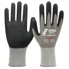 NITRAS FLEXIBLE FIT K, montážne rukavice, šedá / čierna