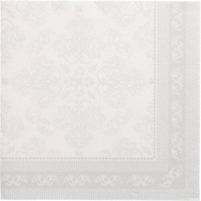 PAPSTAR 50 servítok "ROYAL Collection" 1/4-sklad, 40 x 40 cm, biela - elegantné papierové servítky od PAPSTAR GmbH pre štýlové príležitosti.