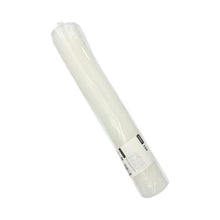 Ein Starpak 150 Deckel PS, durchsichtiger runder Deckel (Ø 9 cm, 1 cm hoch) mit Kreuzschlitz, verpackt in einer Folienverpackung mit weißem Etikett, aufgedrucktem Text und Barcodes zum sicheren Verschließen (150 Stück).