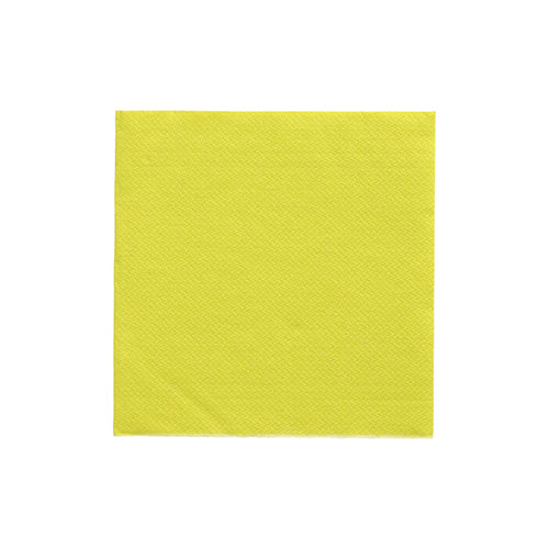 Eine PAPSTAR Serviette „DAILY Collection“ (24x24 cm, limonengrün, 1/4-Falz) ist zentriert auf weißem Untergrund platziert. Die strukturierte Papierserviette der PAPSTAR GmbH weist keine Muster oder sichtbare Markierungen auf.