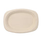 Tanier PAPSTAR GmbH 50, cukrová trstina „pure“ je jednoduchý, obdĺžnikový béžový tanier so zaoblenými hranami a zvýšeným okrajom - ekologická jednorazová možnosť pre udržateľné servírovanie.