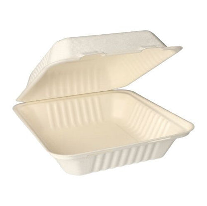 PAPSTAR 25 menu boxov, cukrová trstina „pure“ biele od PAPSTAR GmbH sú biologicky odbúrateľné, biele obdĺžnikové cateringové boxy s vrúbkovanými hranami pre vyššiu stabilitu – perfektné pre potreby ekologických menu boxov.
