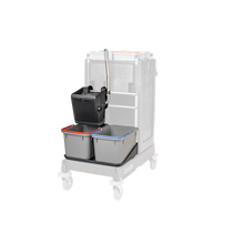 Numatic SRK 1 čierny - univerzálny lis, práškovo lakovaný, 2 x 17 litrové vedro a miska na 17 litrov Balenie (1 kus)