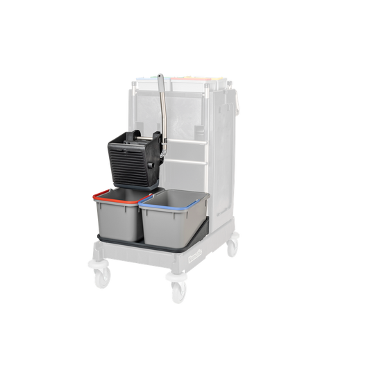 Numatic SRK 1 čierny - univerzálny lis, práškovo lakovaný, 2 x 17 litrové vedro a miska na 17 litrov Balenie (1 kus)