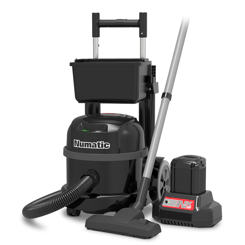 Numatic akumulátorový vysávač PBT230NX/1, čierny, sada príslušenstva AS56(2.2P) | Balenie (1 kus)