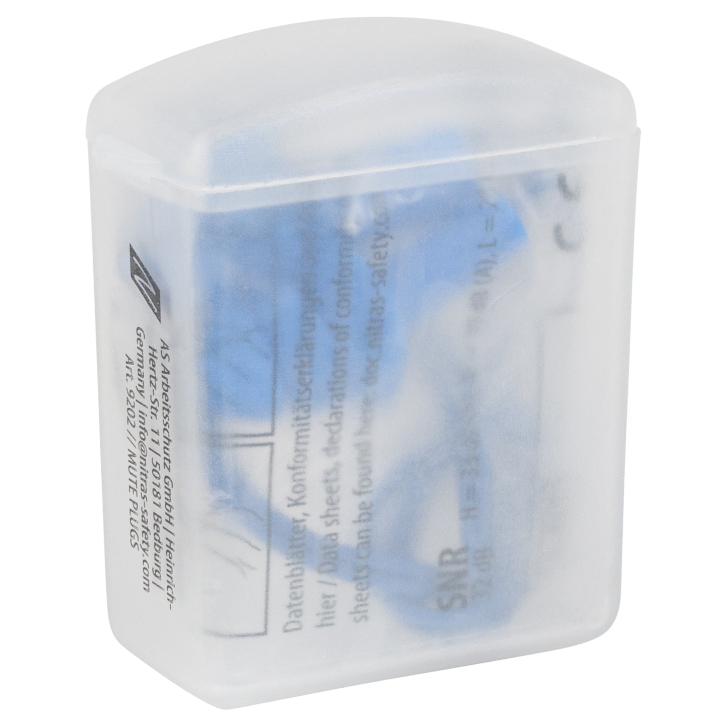 NITRAS MUTE ZÁSTRČKY, zátky na ochranu sluchu, modré, EN 352-2 kovové | Balenie (48 kusov)