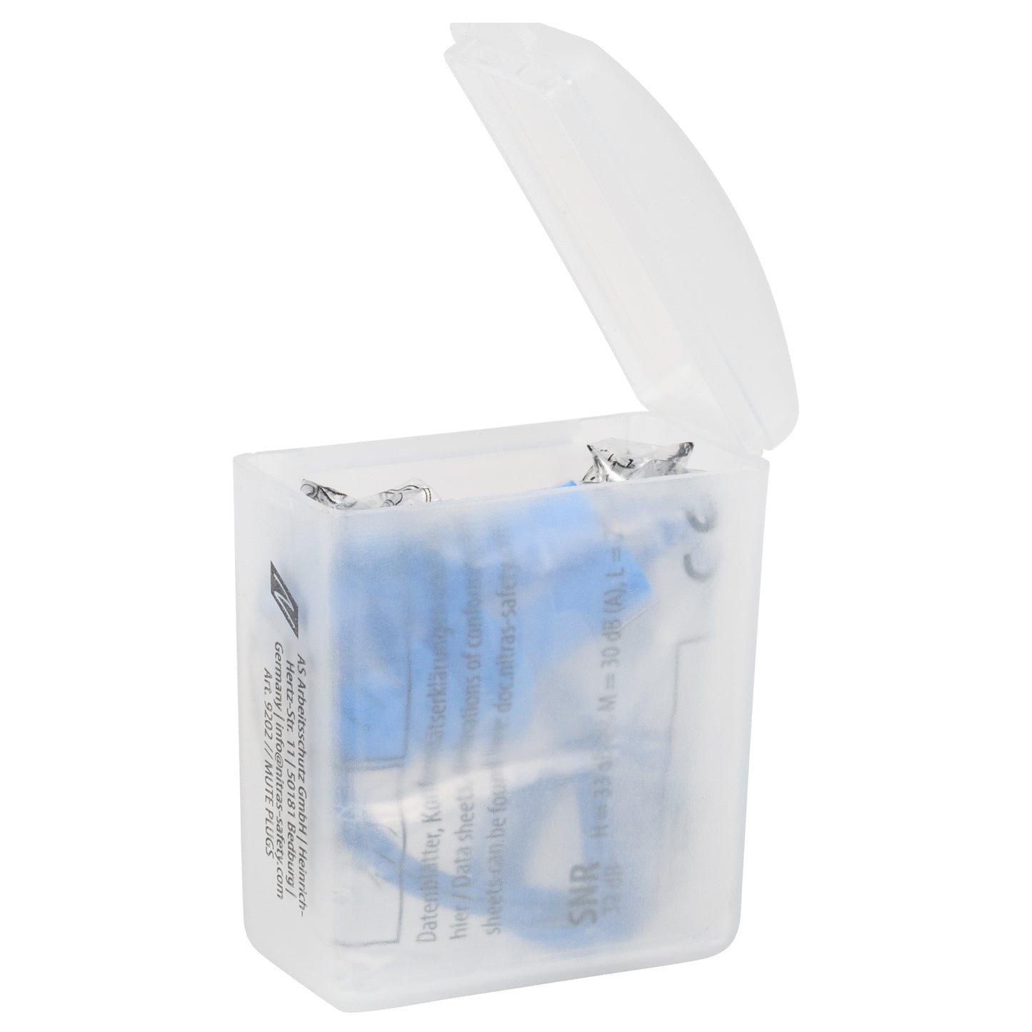 NITRAS MUTE ZÁSTRČKY, zátky na ochranu sluchu, modré, EN 352-2 kovové | Balenie (48 kusov)