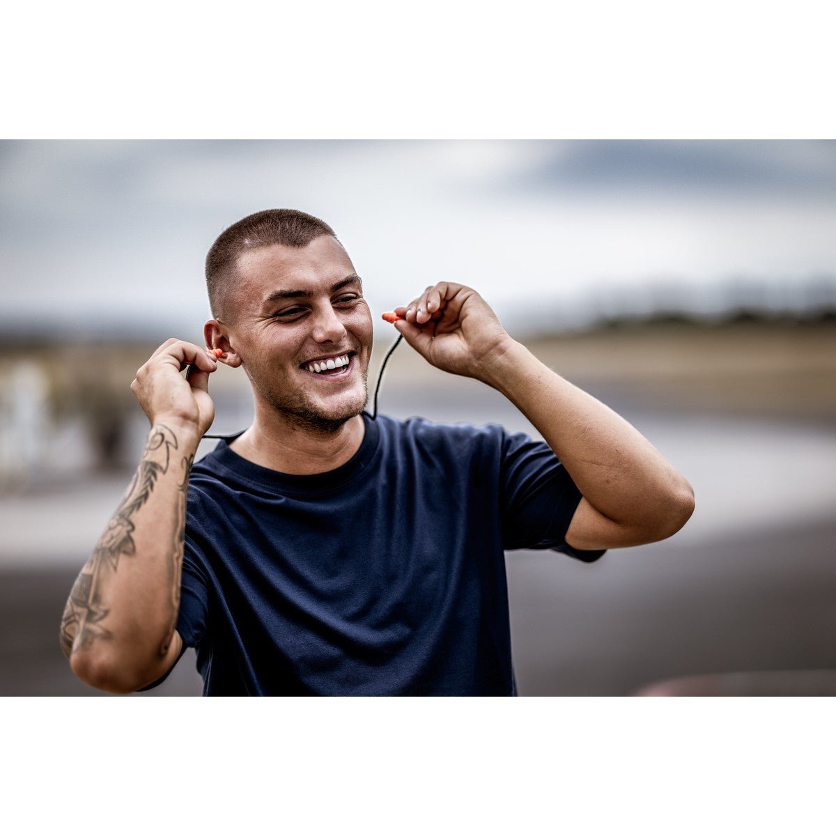 NITRAS MUTE PLUGS, zátky na ochranu sluchu, oranžová / čierna, EN 352-2 plast | Balenie (48 kusov)
