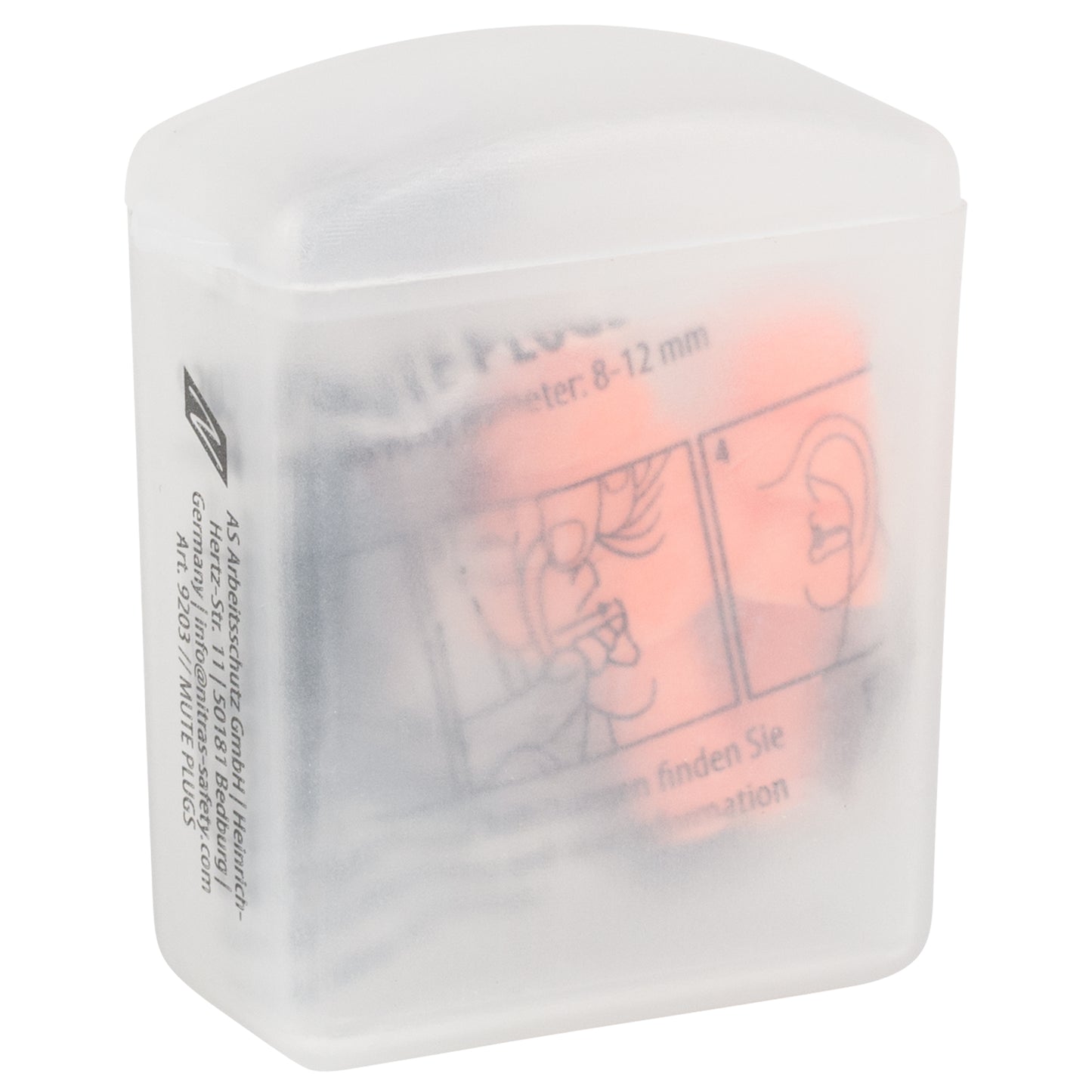 NITRAS MUTE PLUGS, zátky na ochranu sluchu, oranžová / čierna, EN 352-2 plast | Balenie (48 kusov)