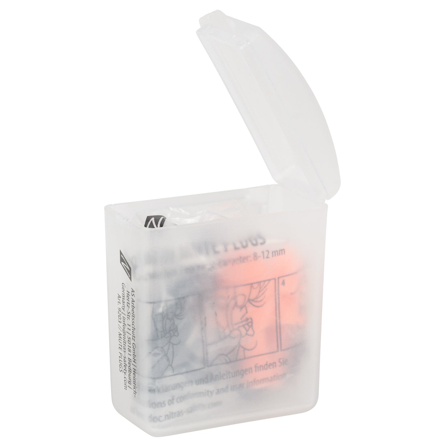 NITRAS MUTE PLUGS, zátky na ochranu sluchu, oranžová / čierna, EN 352-2 plast | Balenie (48 kusov)