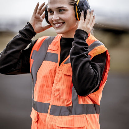 NITRAS MUTE DEFENDER PRO, chrániče sluchu, čierna / žltá, EN 352-1 plast | Balenie (1 kus)