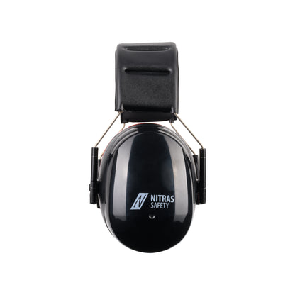NITRAS MUTE DEFENDER PRO, chrániče sluchu, čierna / červená, EN 352-1 plast | Balenie (1 kus)