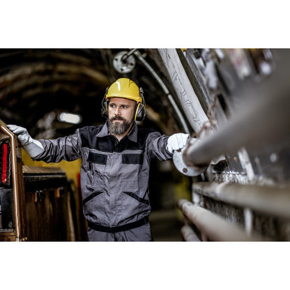 NITRAS MUTE DEFENDER PRO, chrániče sluchu, čierna / žltá, EN 352-3 plast | Balenie (1 kus)