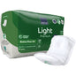 Zobrazené je zelené balenie ABENA Light Extra Plus 3A, Premium od Abena Re-Seller GmbH (10 kusov) s bielym blokom na prednej strane. Balenie zvýrazňuje rôzne symboly produktu.