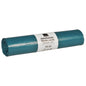 Jedna rolka Abena Re-Seller GmbH odpadkových vriec 120 L, 700x1100 mm, 38 my, LDPE, modrá (25 vriec) s bielou etiketou v nemeckom a anglickom jazyku - ideálne pre efektívne nakladanie s odpadom.