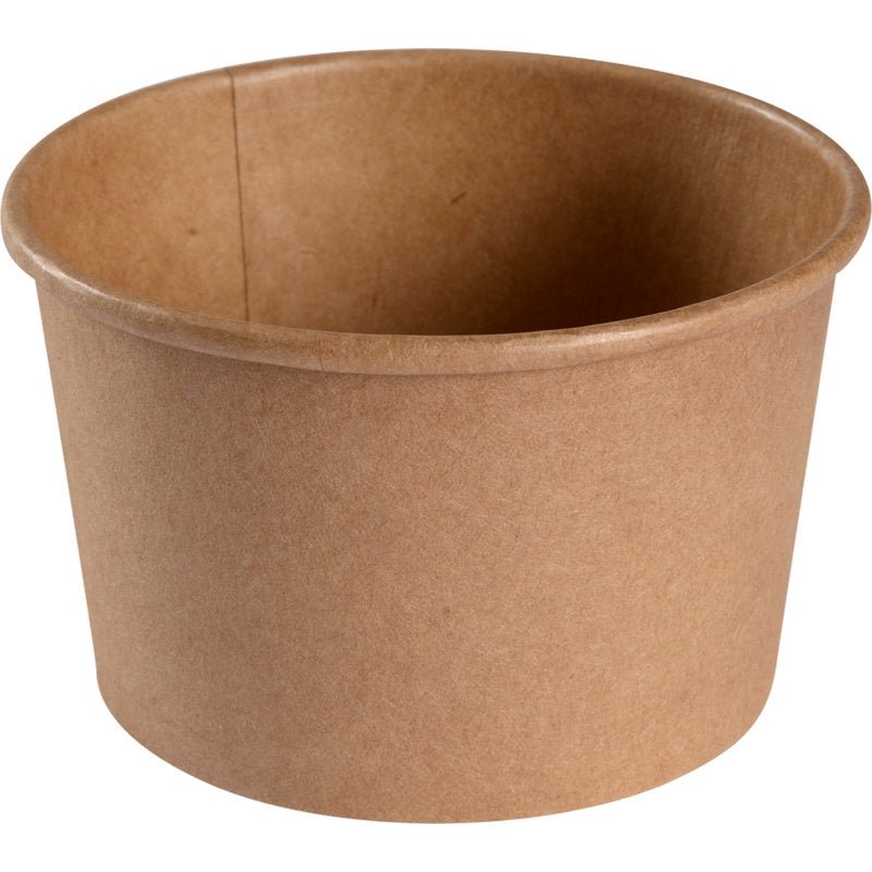 Miska, 240 ml, ø 9,7 cm od Abena Re-Seller GmbH je zobrazená v hnedej Kraft/PE na bielom pozadí. Šálka má hladký povrch a zvinutý okraj. Balenie obsahuje 50 kusov.